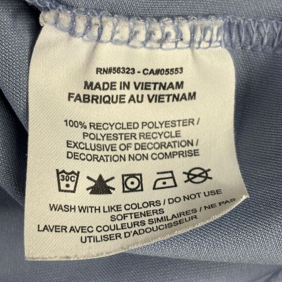 Nike Dri-FIT Shirt Mens 2XL Light Blue Short Sleeve Henley Raglan Athletic Golf - Picture 6 of 9